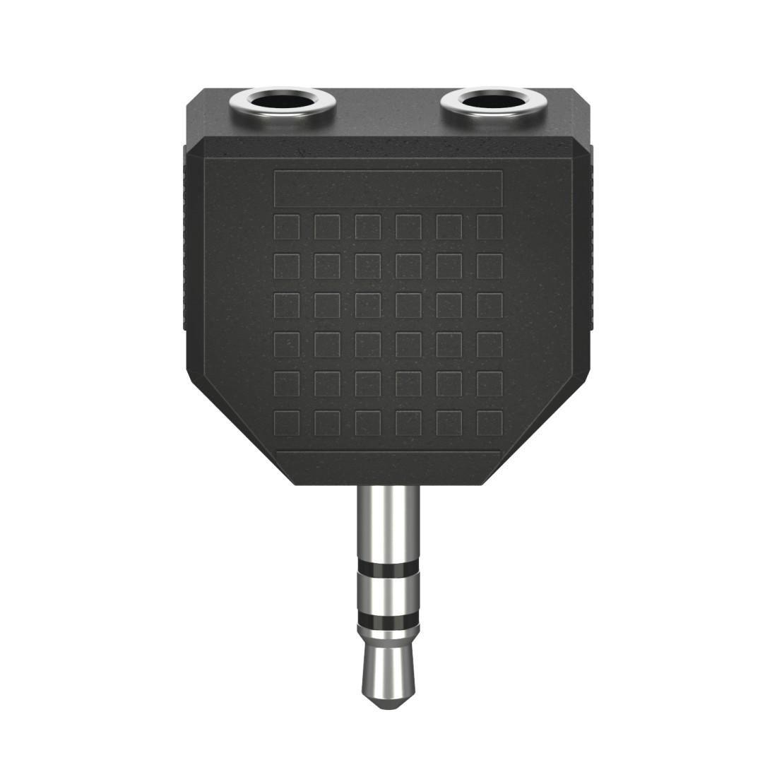 HАМА Аудио адаптер, 3.5 mm жак - 2 x 3.5 mm жак женско, стерео