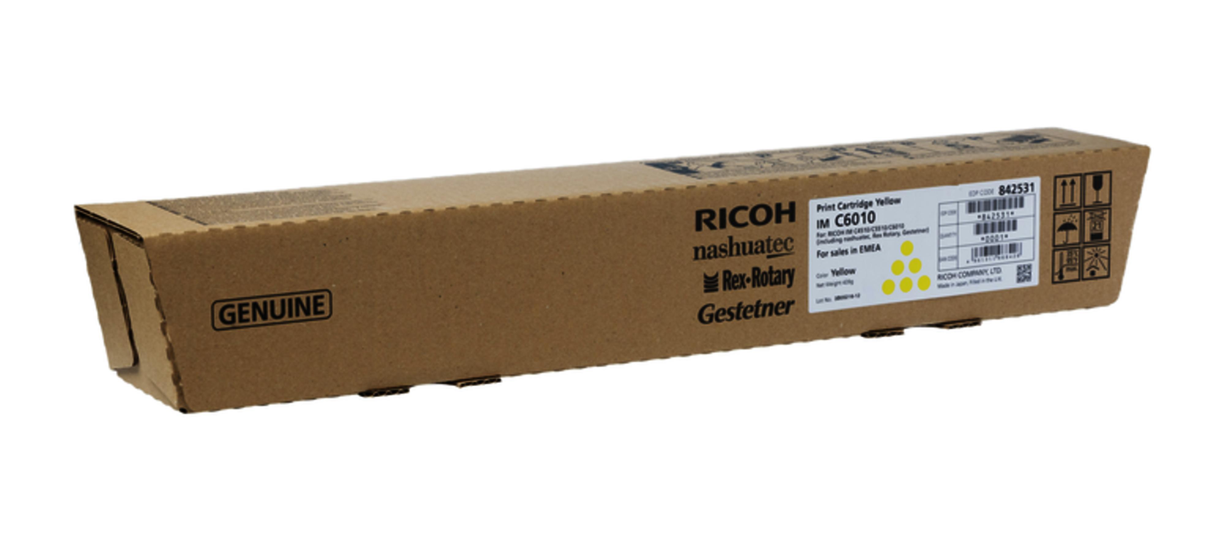 Тонер касета RICOH Yellow IMC6010, IM C4510, IM C5510A, 28000 k., Yellow