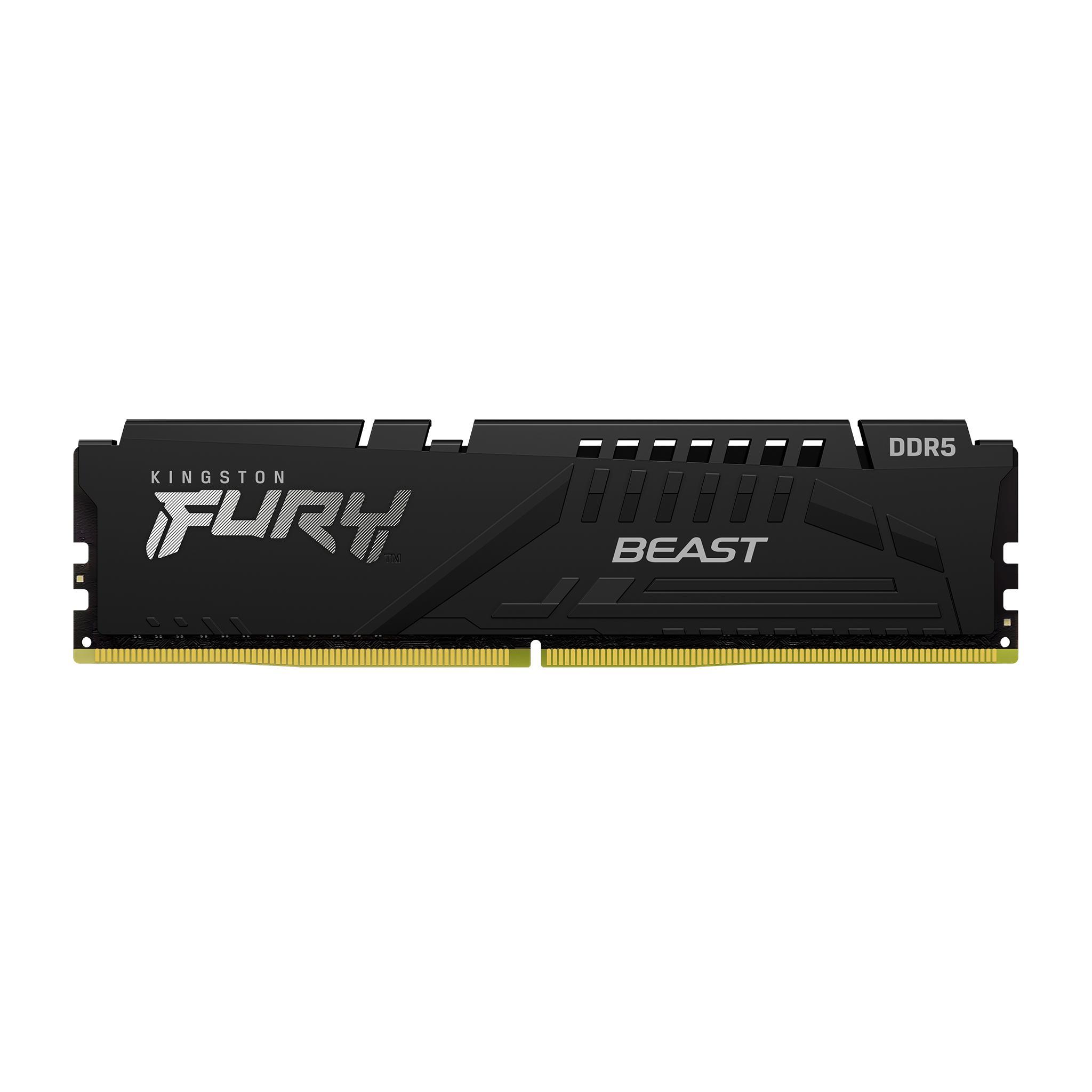 Памет Kingston FURY Beast Black 8GB DDR5 5600MHz CL36, AMD EXPO - KF556C36BBE-8
