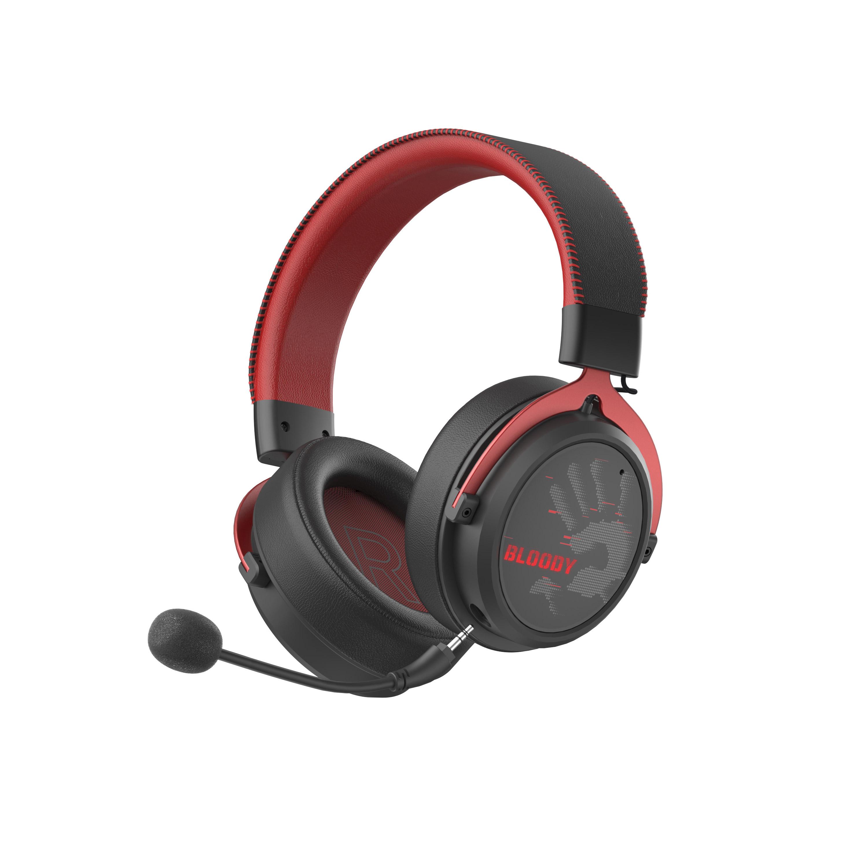 A4tech Bloody МR-590 Геймърски безжични слушалки с микрофон,Bluetooth 3.5мм жак, червен