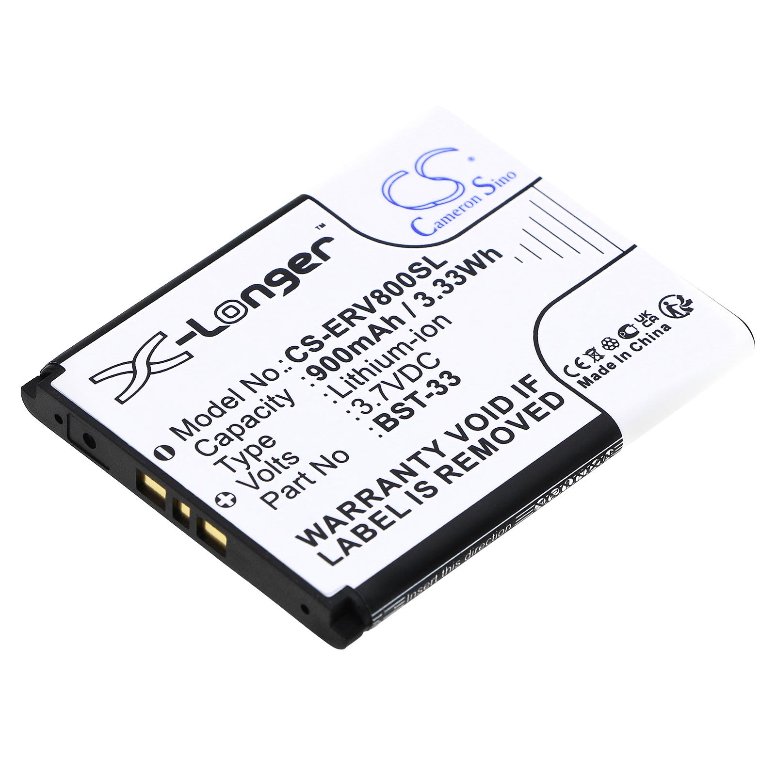 Батерия за мобилен телефон Sony Z800, G700, K800i, Z750 BST-33 LiIon  3,7V 900 mA Cameron Sino