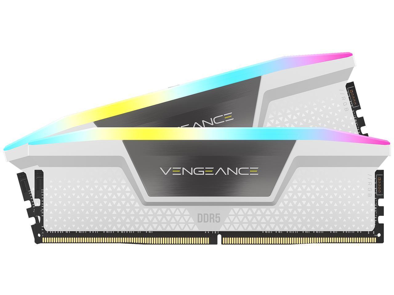 Памет Corsair Vengeance White RGB 32GB(2x16GB) DDR5 6400MHz CL36 XMP&AMD EXPO