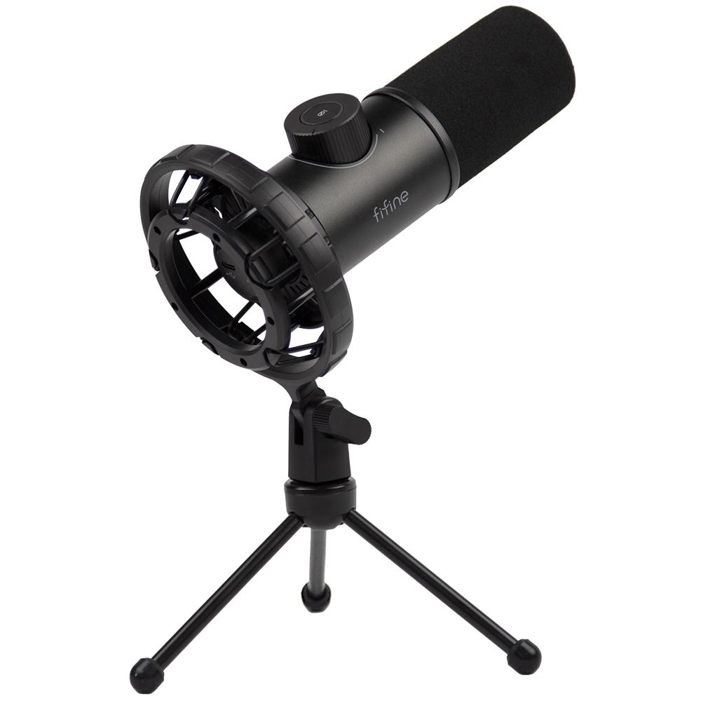 Настолен микрофон FIFINE K658 Dynamic RGB - Black