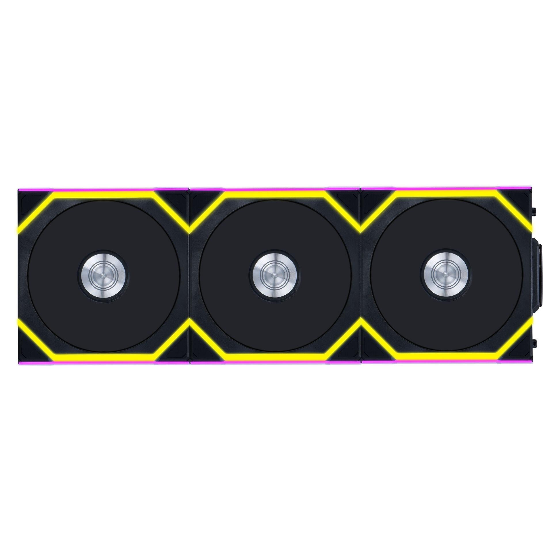 Вентилатори 3бр Lian Li UNI FAN SL Wireless ARGB PWM - 120 mm Черен + Контролер