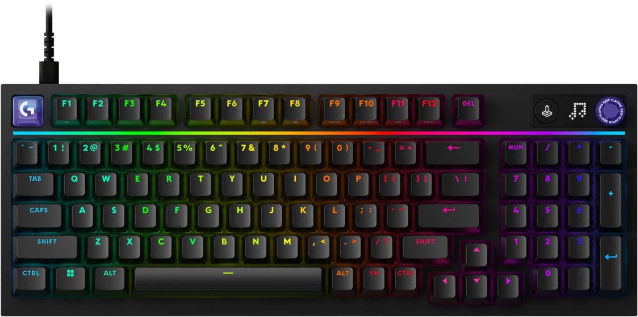 Геймърска механична клавиатура Logitech G316 X 98 - Hot-Swappable Tactile Switch - Black