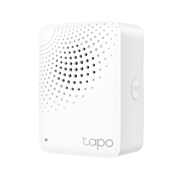 TP LINK интелигентен хъб със звънец H100, аларма, координира се с интелиг. сензори Tapo, свързва до 64 интелиг. у-ва, звънец, Wi-Fi